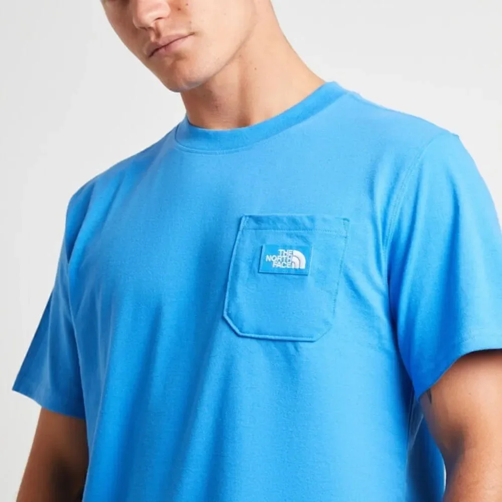 North Face NWT men’s Heritage Patch Pocket in the color super sonic blue size L
